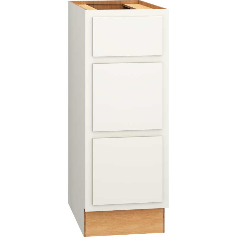 [VDB1232.521.MCS] Classic Vanity 3 Drawer Base 12 x 32 1/2 - Snow