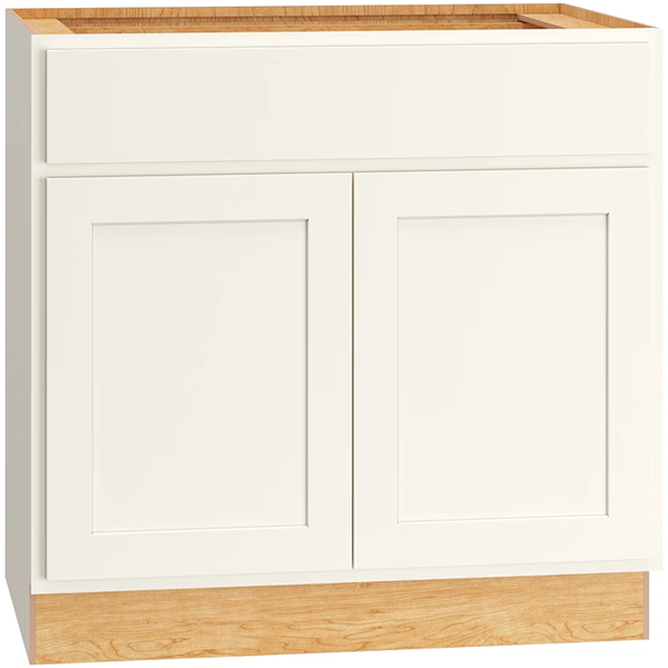Classic Vanity Sink Base 33"" Wide - Snow