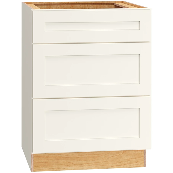 Omni Universal Design 3 Drawer Base 24" Wide (32 1/2" High) - Snow