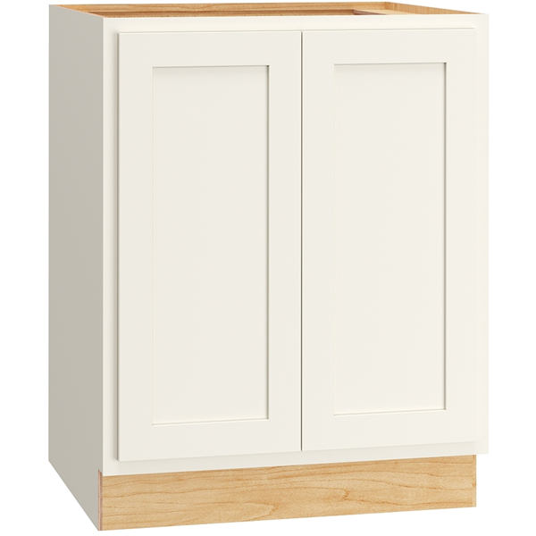 Classic Full Height Base Double Door 27" Wide - Snow