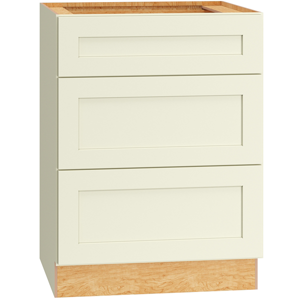 Omni Vanity 3 Drawer Base Cabinet 24" Wide - Steam