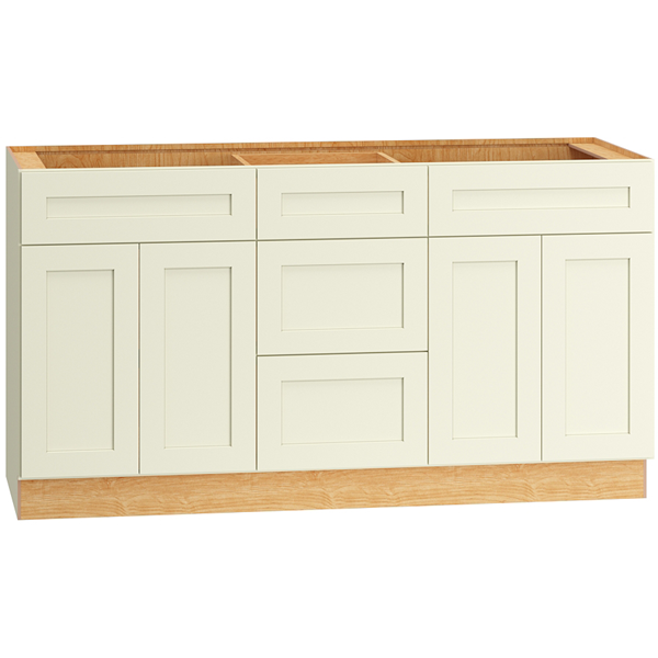 Omni Vanity Sink Three Drawer Base 21" Deep - Steam